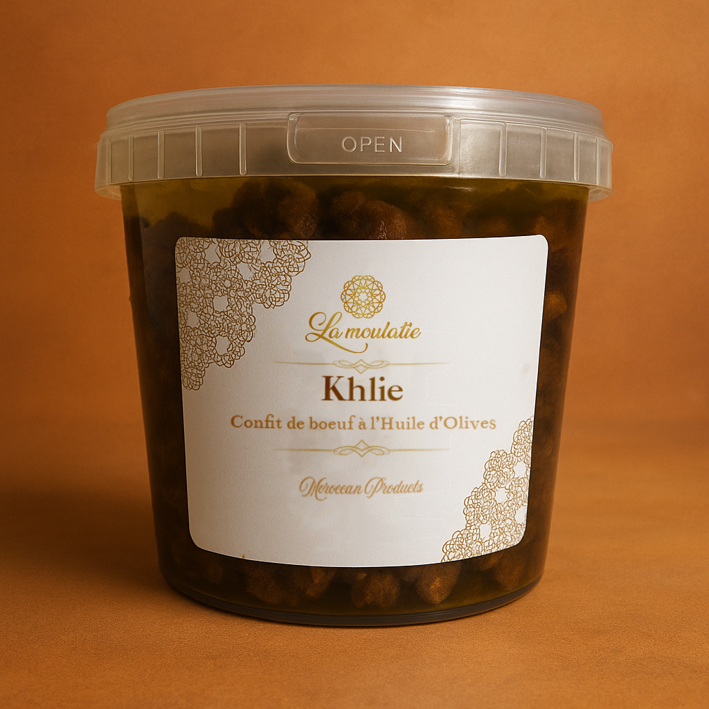 Khliî Marocain à l’Huile d’Olive – Viande séchée artisanale